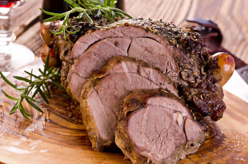 Grilled Butterflied Leg of Lamb with Rosemary