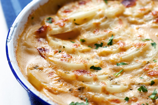 Potato & Caramelized Onion Gratin